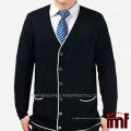 Mode Schwarz Herren Freizeit Stil Strickjacke Strickjacke